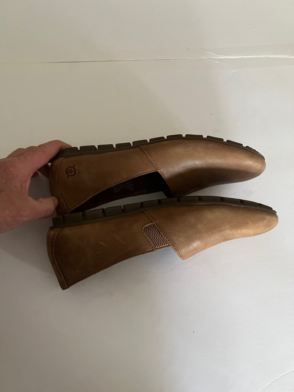 Born Tan Slip-On Leather Flats - Picture 4 of 7